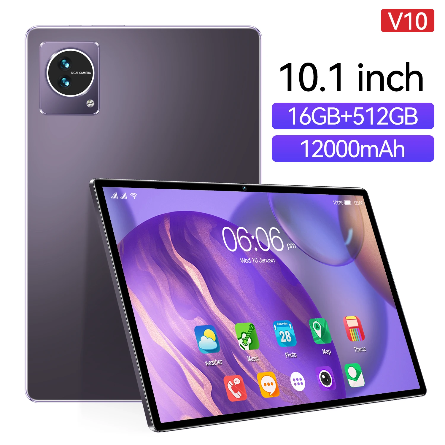 

Оригинальный планшетный ПК Android 12, 10,1 дюйма, Snapdragon 870, 16 ГБ, 512 ГБ, IPS12000Mah, 24 МП, с Wi-Fi, функция звонков, GPS, Google Play, сенсорный экран