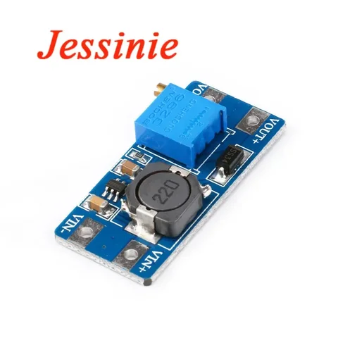Jessinie MT3608 повышающий модуль 2A 2В-24В до 5В 9В 12В 28В