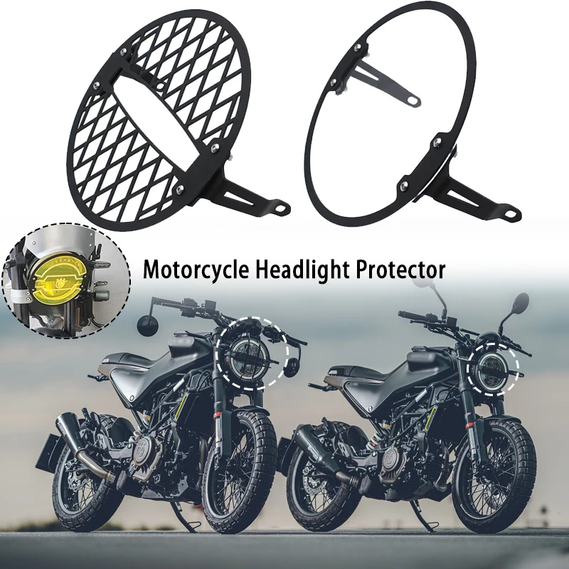 Защитная решетка для мотоциклетной фары крышка фар Husqvarna Svartpilen 401 250 Vitpilen 2018-2022