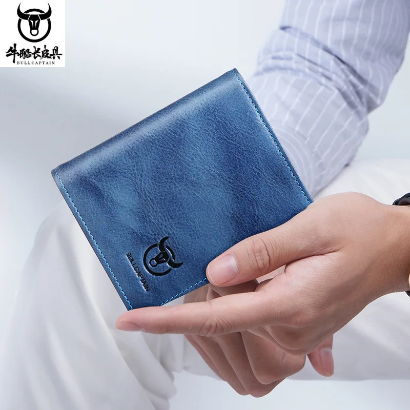 High-quality Gift for Men Leather Business Wallets for Men Multifunctional Cowhide Genuine Leather Coin Purse Card Bag Clutch