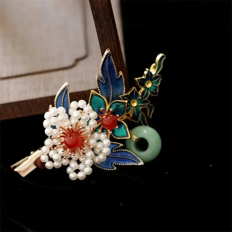 Китайские ежедневные аксессуары для чонсам династии Сун собранная синяя