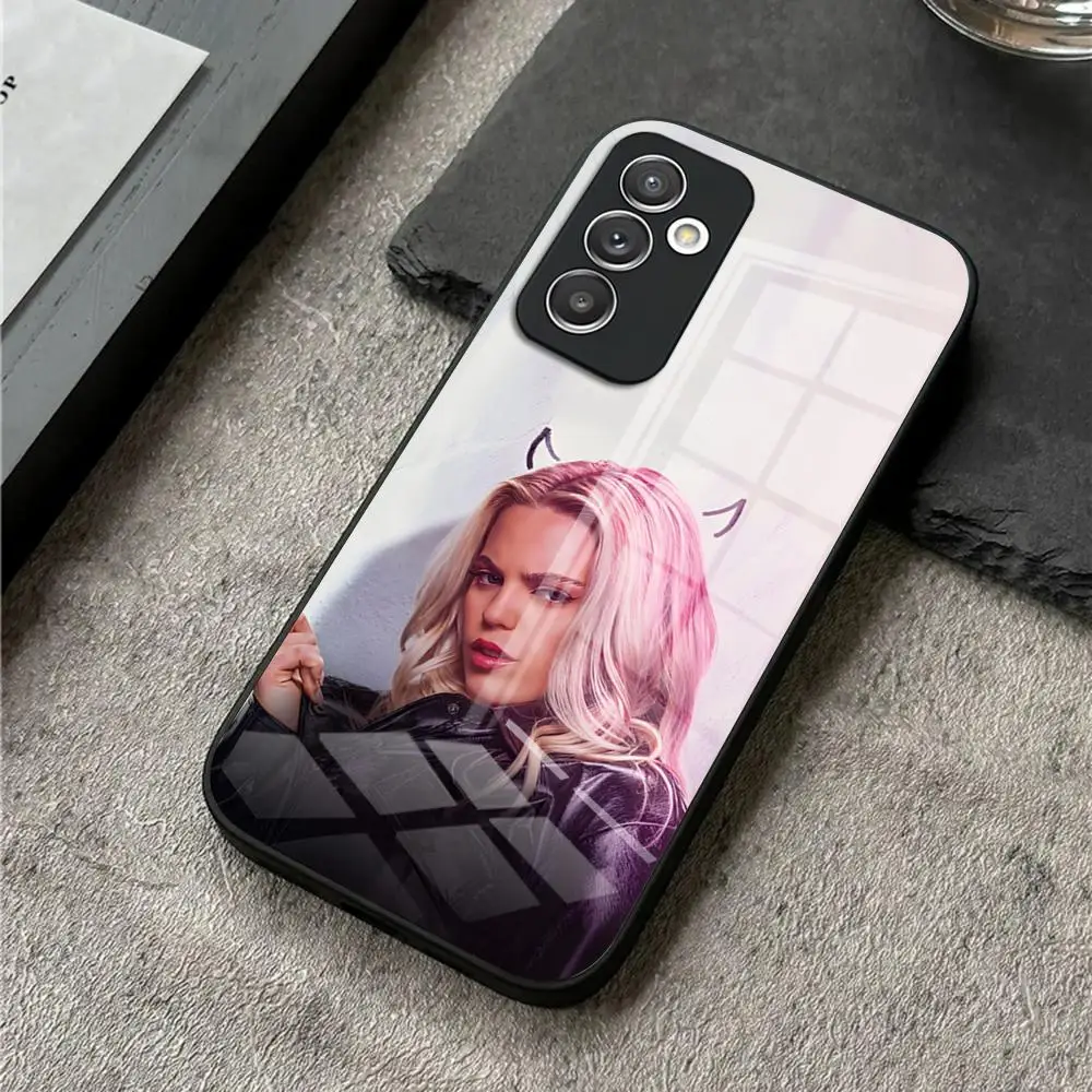 Чехол R-Renee для телефона с изображением певицы и S24 Ultra Samsung S23 Fe S22 S20 S21 Plus Galaxy A54 A34 A24