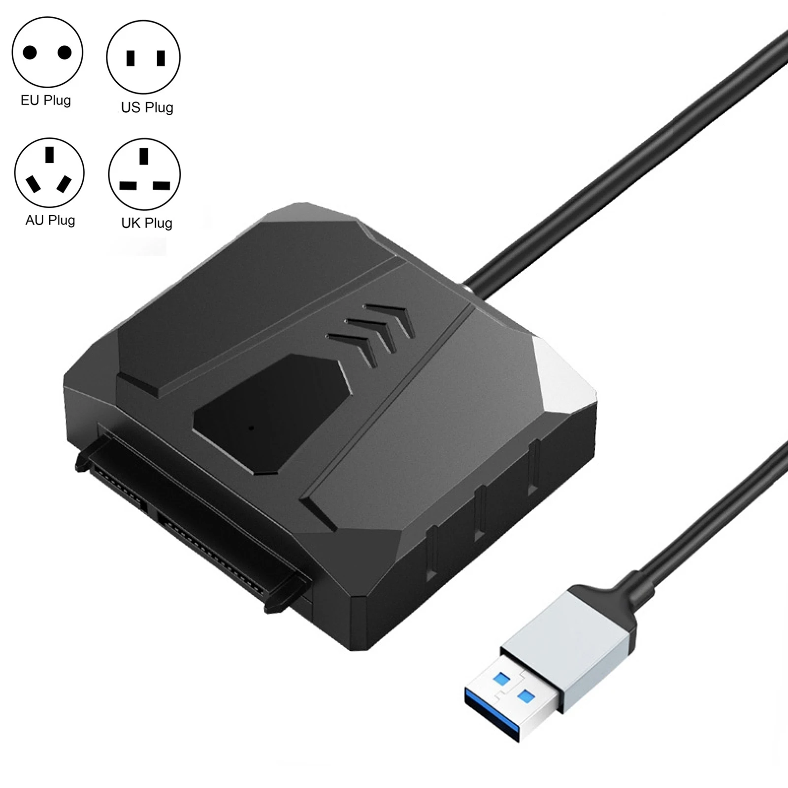 Адаптер ORICO UTS2 USB 3,0 для жесткого диска, 2,5 дюйма, SATA, с адаптером питания 12 В, 2 А, до 5Gps, Длина 480 м/с: 1 м, 0,5 м, 0,3 м, вилка для ЕС, США, Великобритании, Австралии