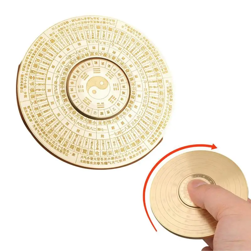 

Спиннинговая игрушка-фиджет для пальцев, металлический латунный Спиннер для пальцев, компас, фиджет-игрушки в форме стабильного подшипника, орнаменты для пальцев