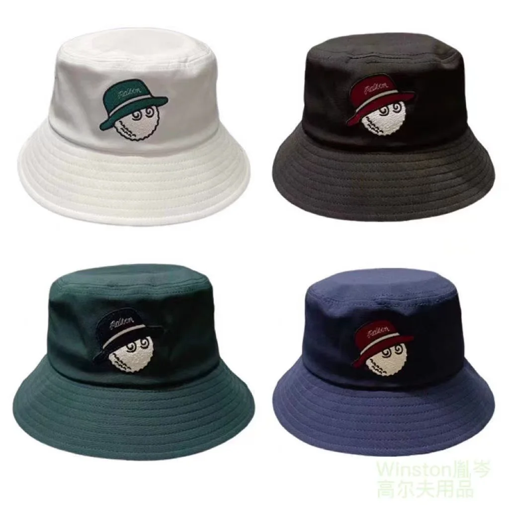 2023 New Golf Hat Fashion Outdoor Sports Golf Bucket Hat High end Embroidery Logo Fisherman Hat Band s Rope Adjustable
