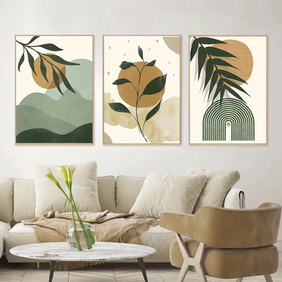 Современная Минималистичная абстрактная комбинация фото настенное украшение