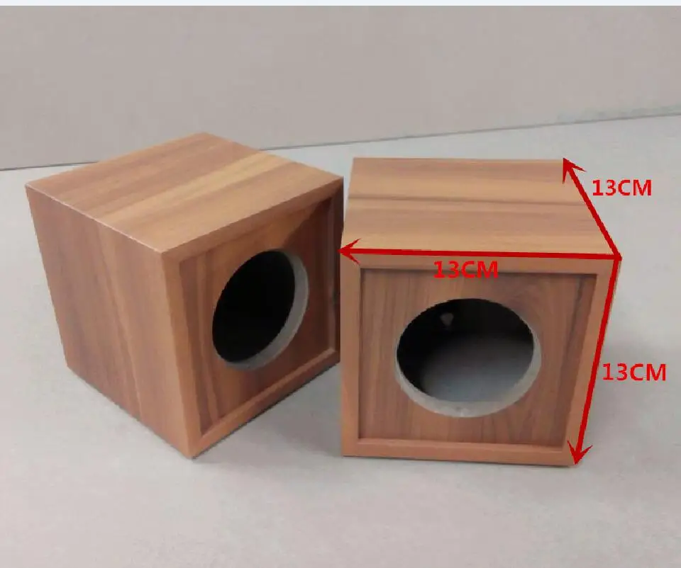 

1PC Wooden 3 Inch Speaker Enclosure Box Shell Tweeter Loudspeaker Empty Body Satellite Case DIY With Fabric Cover