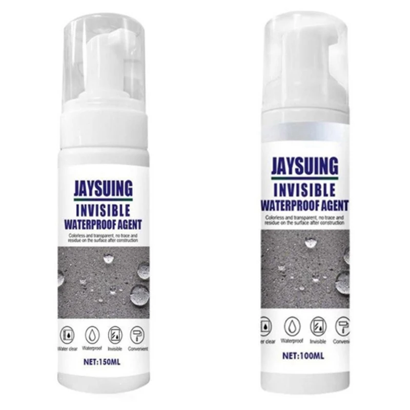 

Спрей для герметика JAYSUING, сверхпрочный склеивающий Невидимый водонепроницаемый герметичный спрей, 150 мл и 100 мл