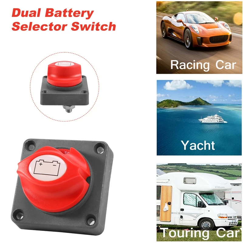 

Battery Disconnect Cut On/Off Rotary Switch 12V Boat Rv Atv Marine Boat Switch