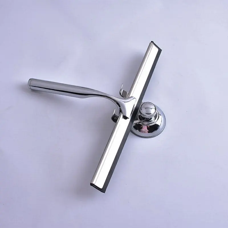 

Window Squeegee Glass Wiper Scraper Cleaner Stainless Steel Kitchen Bathroom Cleaning Tool with Holder Hook Spatula Scraper Tool