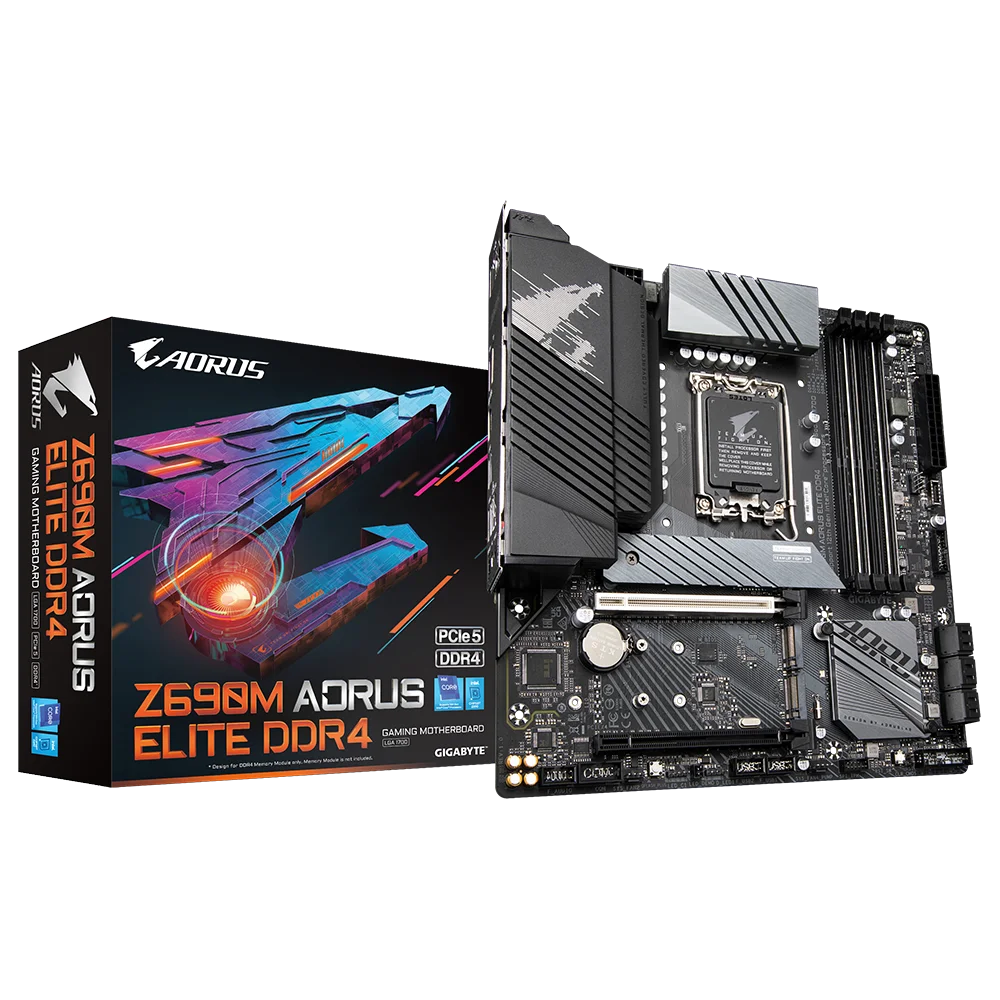

Новый GIGABYTE GA Z690M AORUS ELITE DDR4 Intel®Z690 DDR4 PCI-E 5,0 5333(O.C.) 128G поддержка 12 Gen Socket LGA 1700