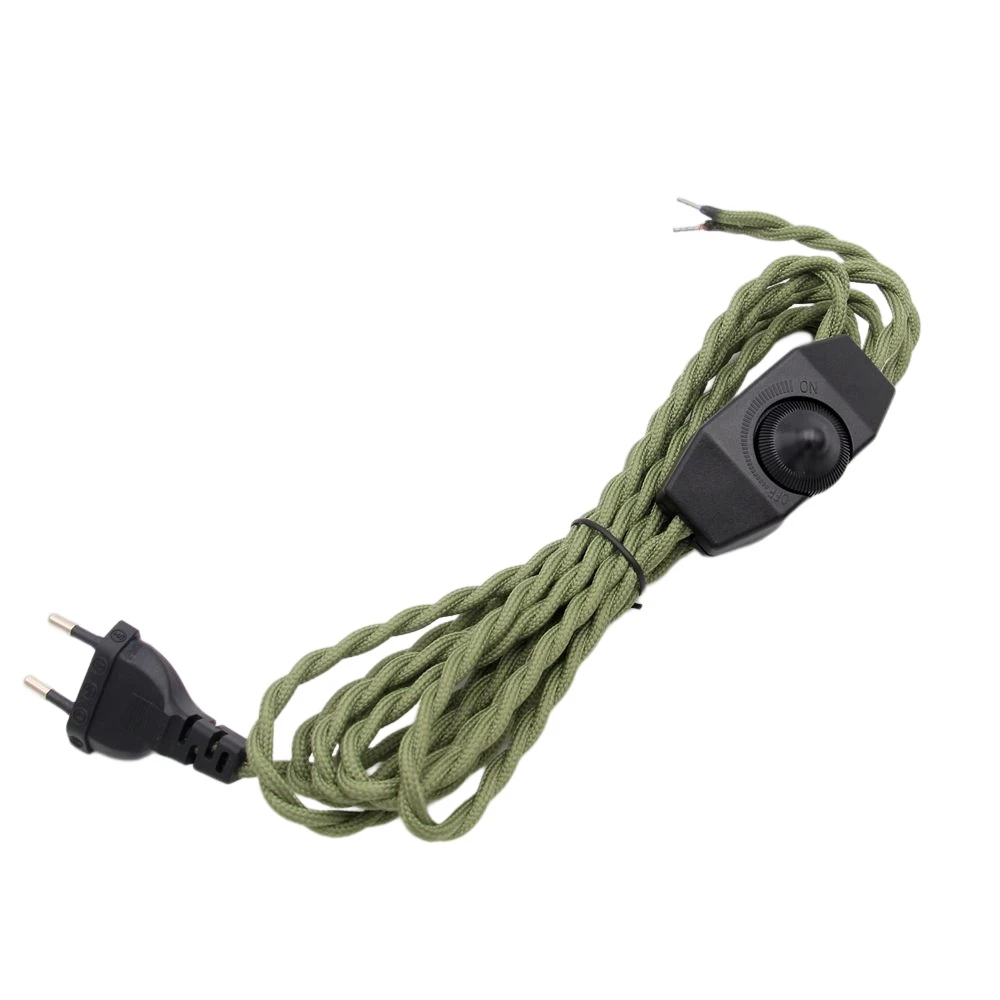 

REACHYEA Ретро витой кабель с диммером 2 метра