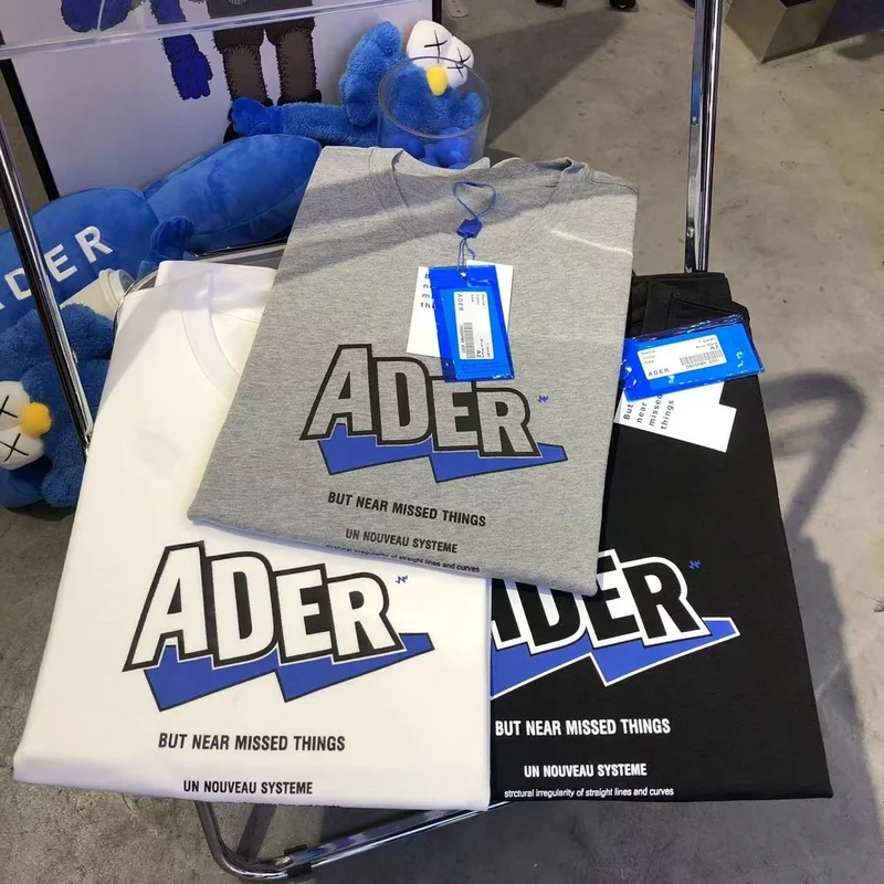 

Высококачественная модная мужская футболка с надписью ADER ERROR Sawtooth 1:1, Женская Винтажная Футболка большого размера с коротким рукавом, мужск...