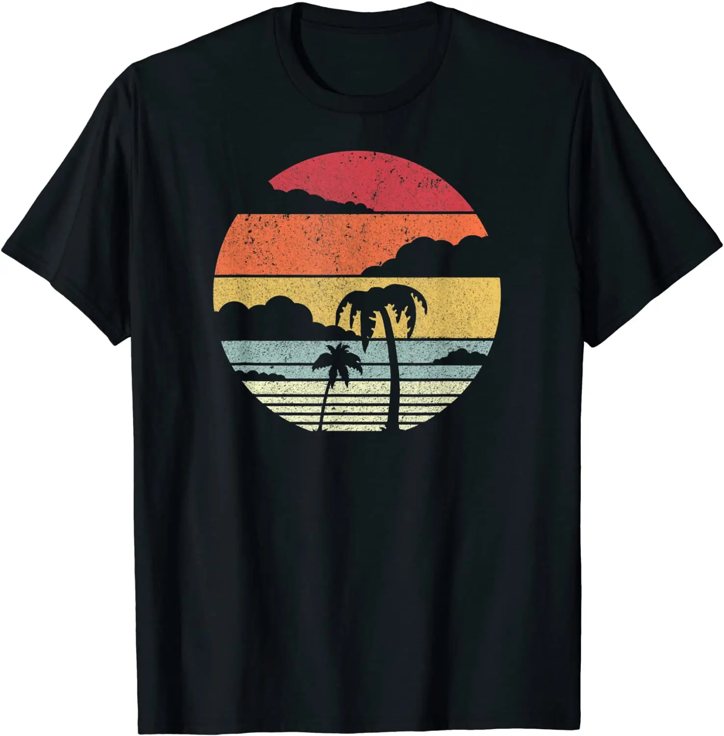 

Palm Tree Shirt. Retro Style Tropical Beach T-Shirt Graphic T Shirts Gift for Men Women 2022 New T-shirt