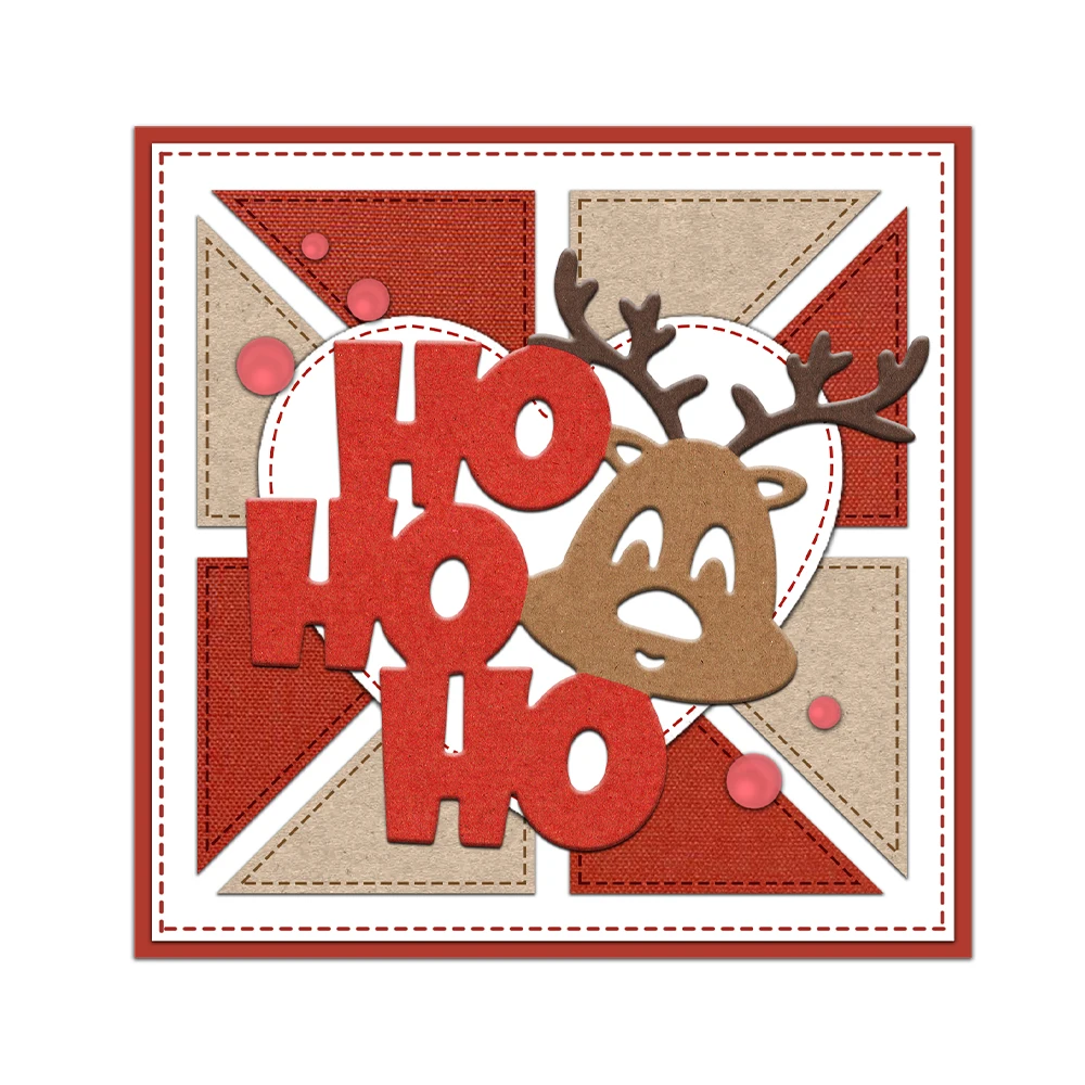 MangoCraft Рождественский олень HOHO Вырубные штампы DIY Товары для скрапбукинга