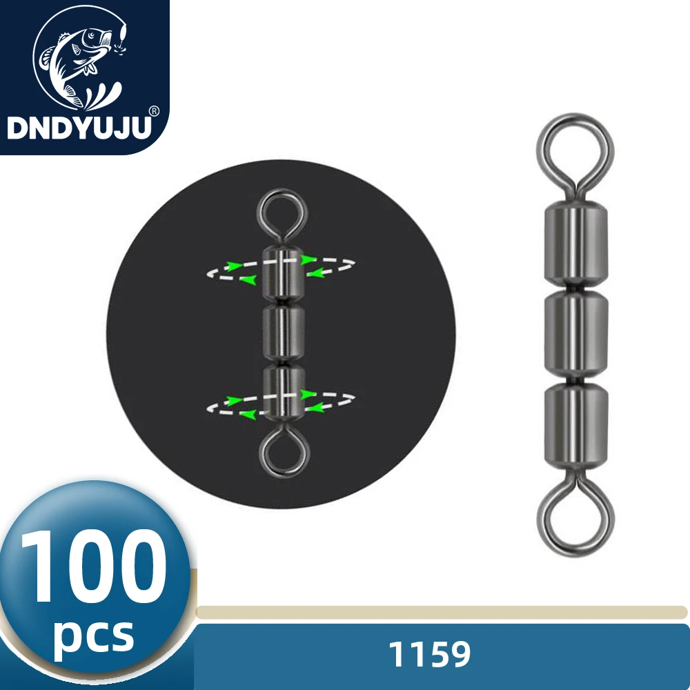 

DNDYUJU 200 шт. Sanlian качения поворотный Рыболовный цилиндр подшипник твердое кольцо приманки соединитель рыболовные снасти аксессуары рыболовн...