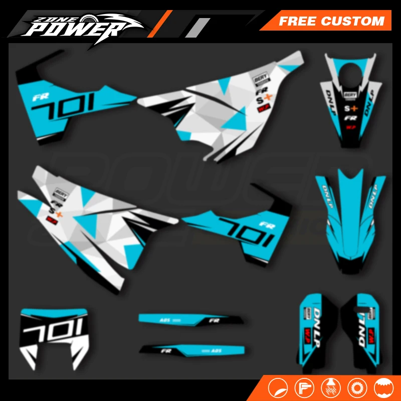 Персонализированные графические наклейки Powerzone Набор наклеек для Husqvarna 2015 2016 2017