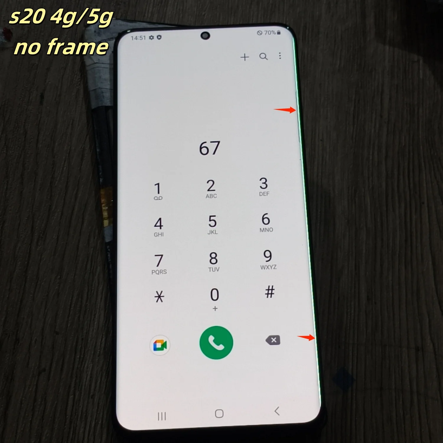 Pop 6,2 дюйма 120 Гц AMOLED с точечной линией для Samsung S20 G980 G980U G980FDS G981 G981F G981U G981DS Замена сенсорного экрана (art.: 3920d470643de) - 3920d470643de