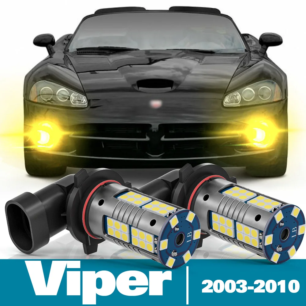 

2pcs LED Fog Light For Dodge Viper Accessories 2003 2004 2005 2006 2007 2008 2009 2010