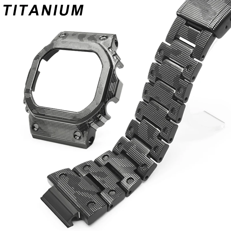 

Suitable for Casio g shock DW5600 5610 5000 metal watch case strap modification accessories