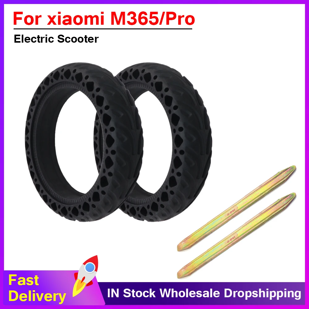 

For Xiaomi Mijia M365 Scooter Tire Skateboard Hollow Solid Tyres Shock Absorber Electric Scooter Rubber Tires for Xiaomi M365