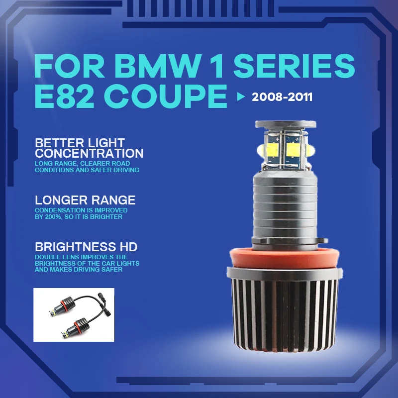 

Для BMW 1 серии E82 Coupe 2008 2009 2010 2011 IP65 белый 6000K сверхъяркий высокой мощности 16 фотоламп