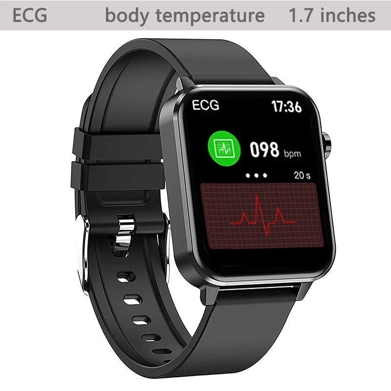 

2022 New Fitness Smartwatch Ecg+ppg 1.7inch Metal IP68 Women Body Temperature Heart Rate Blood Pressure Monitoring Watch Tracker