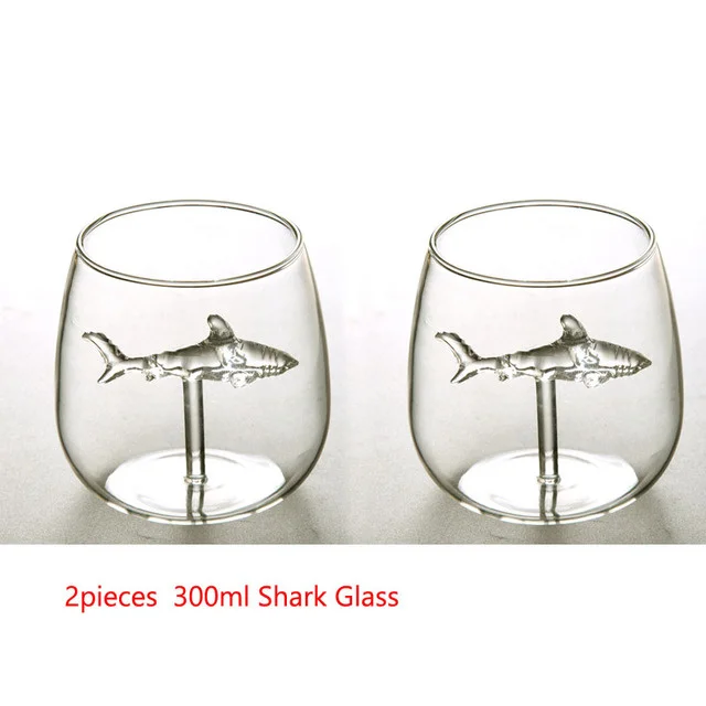 Стаканы для вина Kawaii Shark 2 шт.