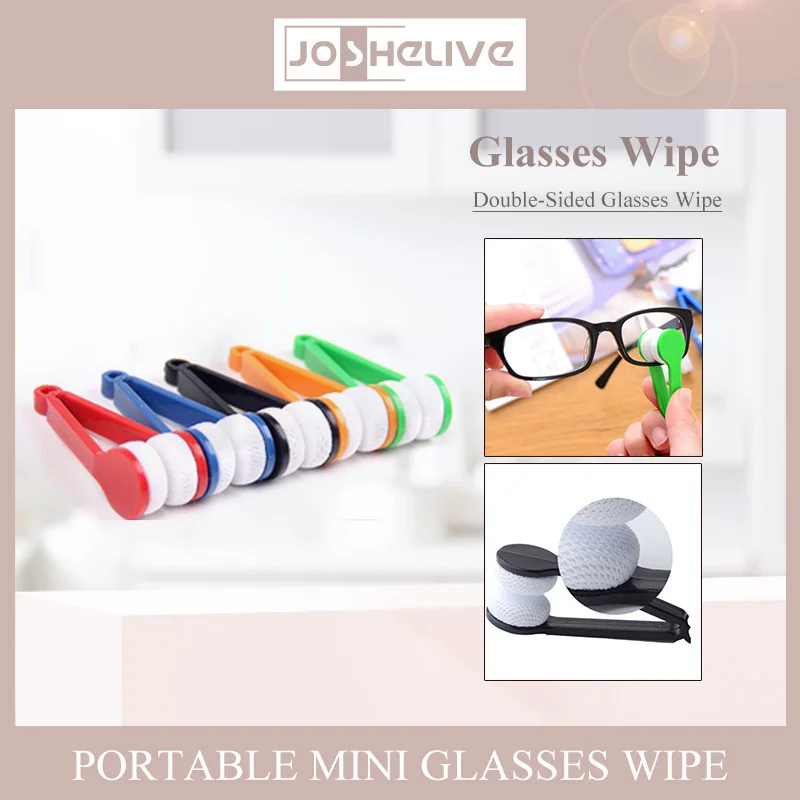

New Mini Soft Eye Glasses Clean Tools Eyewear Cleaner Screen Rub Lens Cleaning Brush Wipe Microfiber Spectacles Eyeglass