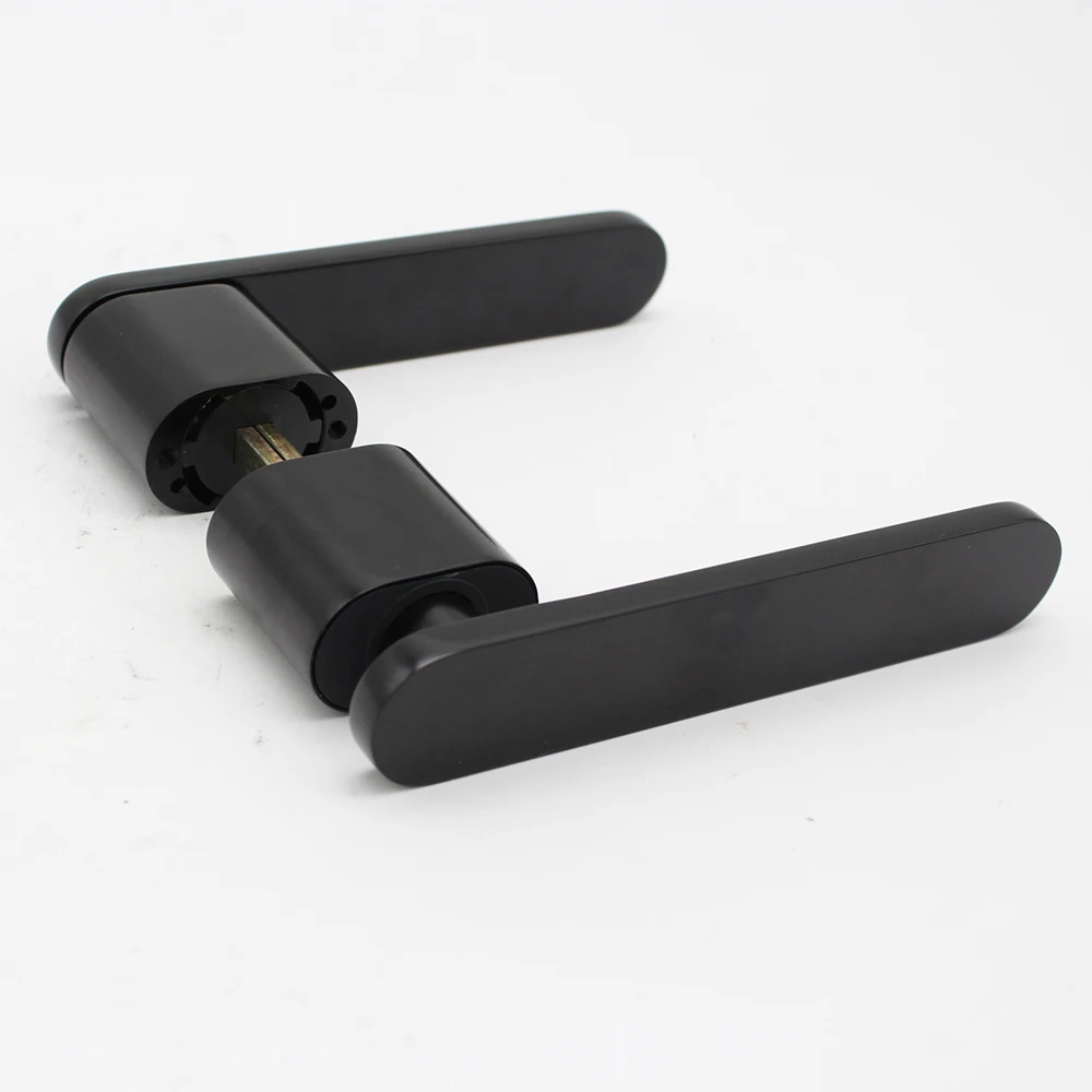 

matt black zinc lever type door handle