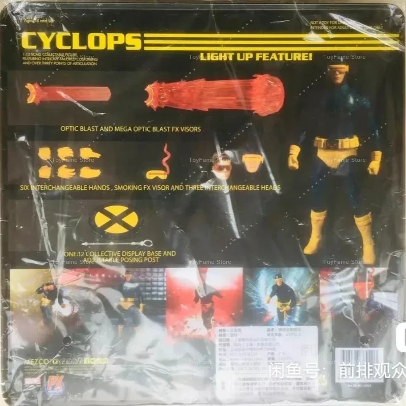 Фото В наличии: Коллекционная фигурка Mezco Ant ONE: 12 PX Version Cyclops, 6-дюймовая, в тканевой одежде, модель для коллекции, подарок, украшение №2