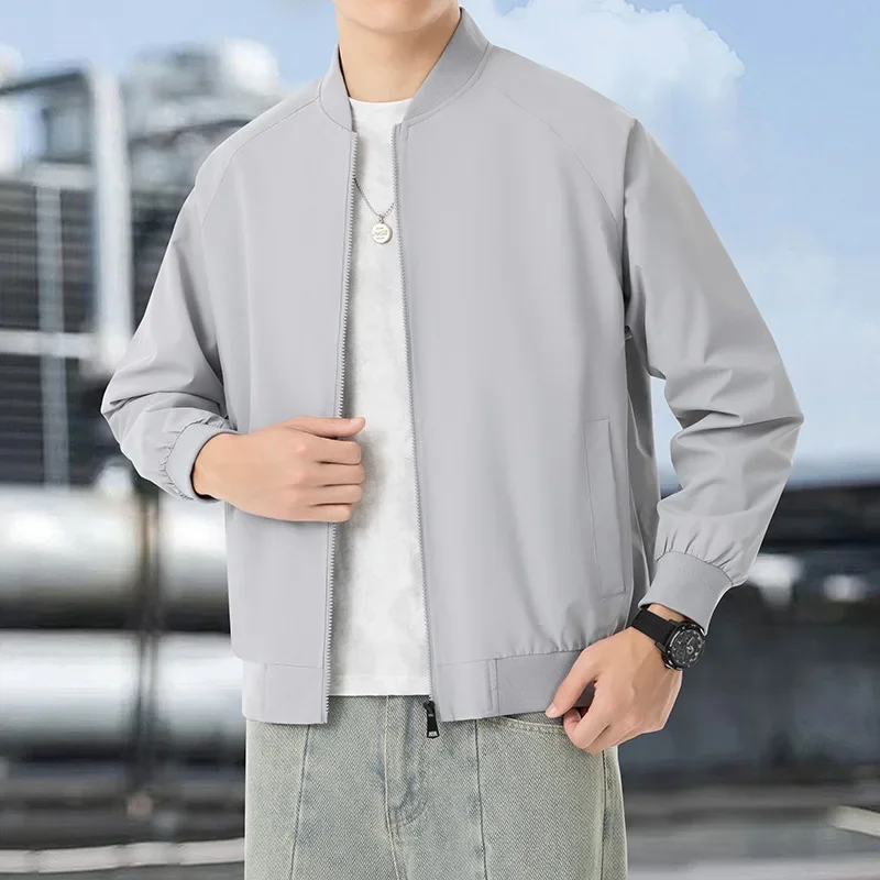 Осенняя новая свободная Мужская куртка бейсболка деловая версия для молодежи