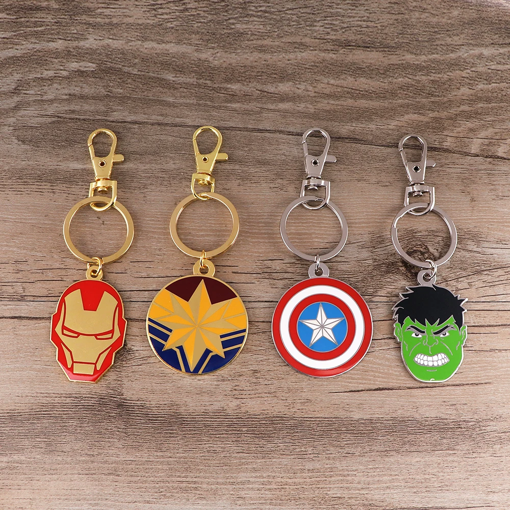 Крутой брелок в стиле аниме мстители Железный человек Капитан Америка детская