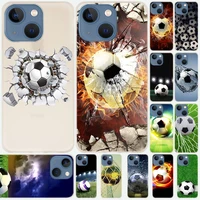 silicone soft coque shell case for apple iphone 13 12 11 pro x xs max xr 6 6s 7 8 plus mini se 2020 soccer ball holder 2018 fire