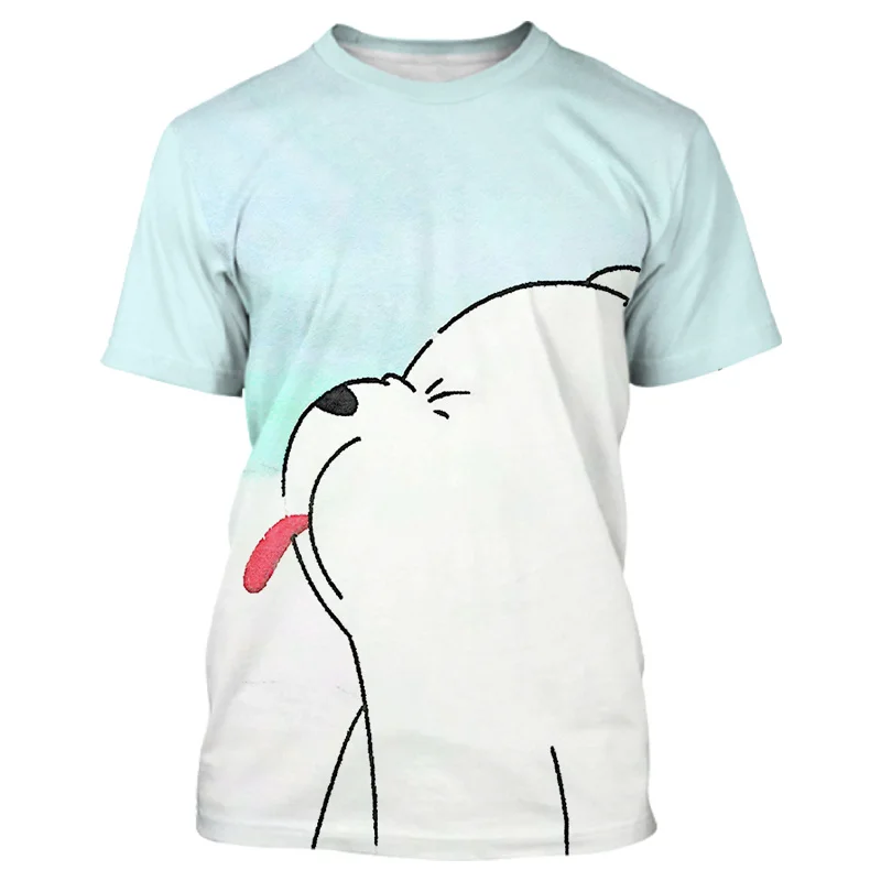 

Cartoon Funny Animal Bears T-shirts Summer Children's clothing 3D Print Kid T Shirt Fashion Casual Cartoons T-shirt Boy Girl Top