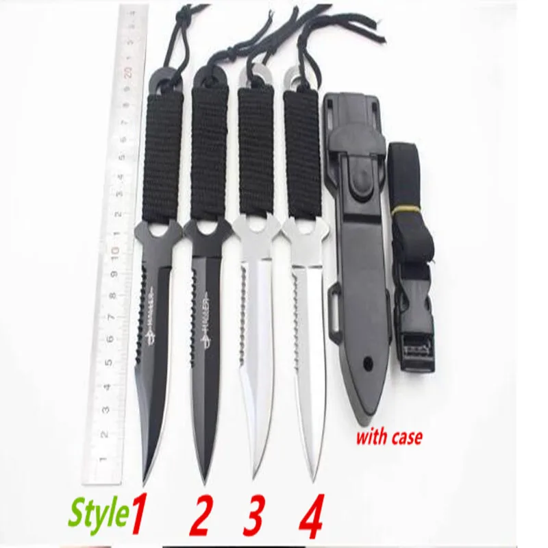 

Survival Knife Fixed Blade Knife Steel Combat Straight knive Outdoor Survival Camping Knives EDC Tactical Knife With Case