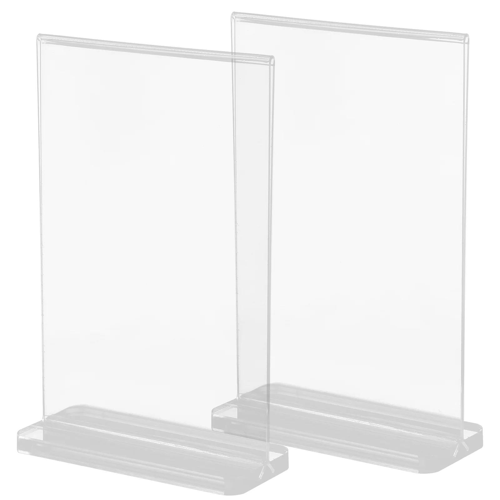 

2pcs Vertical Desktop T Shape Display Stands Document Stands Table Sign Holders Sign Holder