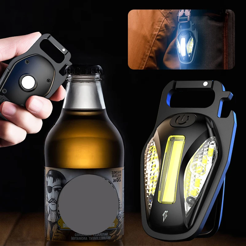 

New Emergency Work Light High-brightness COB Inspection Light Outdoor Camping Mini Flashlight Aluminum Alloy Flashlight