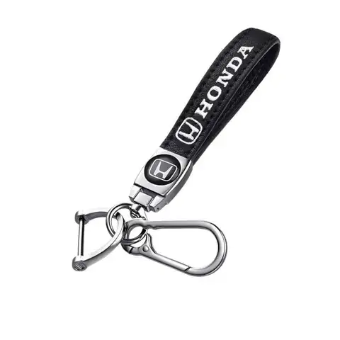 Кожаный брелок с логотипом автомобиля, брелок-подвеска для Honda Civic City Odyssey Crosstour HRV Jazz Accord CRV CRZ Insight Elysion