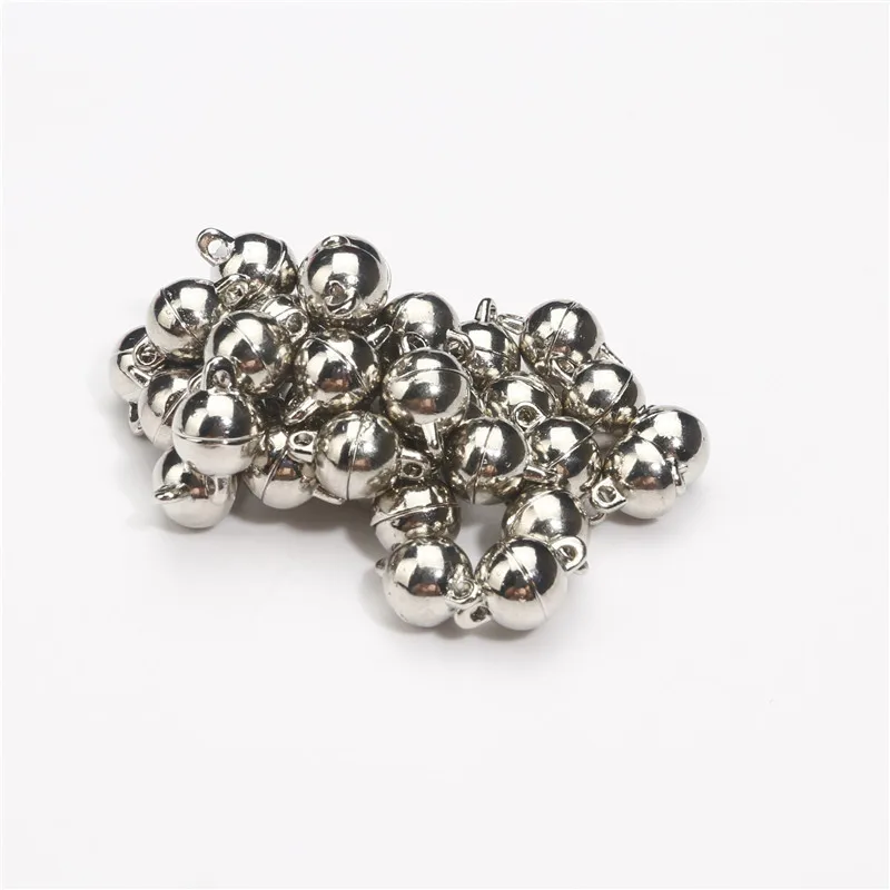 

Круглые металлические магнитные застежки-коннекторы, подвеска «сделай сам», браслет, ожерелье для изготовления ювелирных изделий, 5 компле...