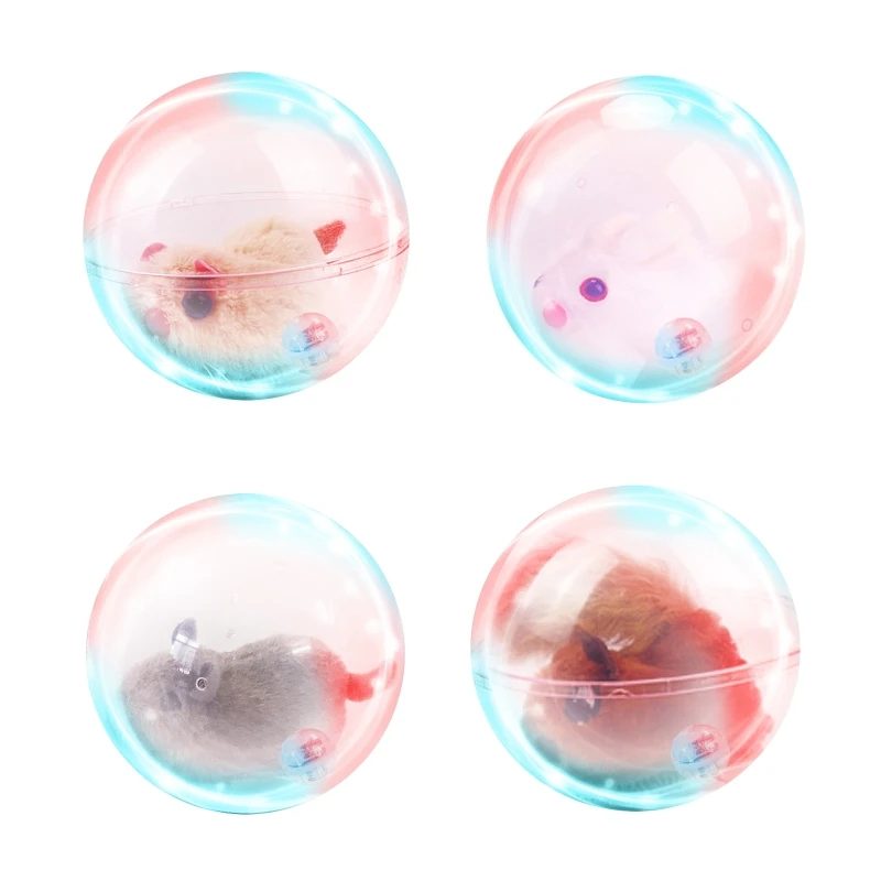 

27RE Smart Interactive Toy Self Rolling Ball with Plush Animal Build-in Light