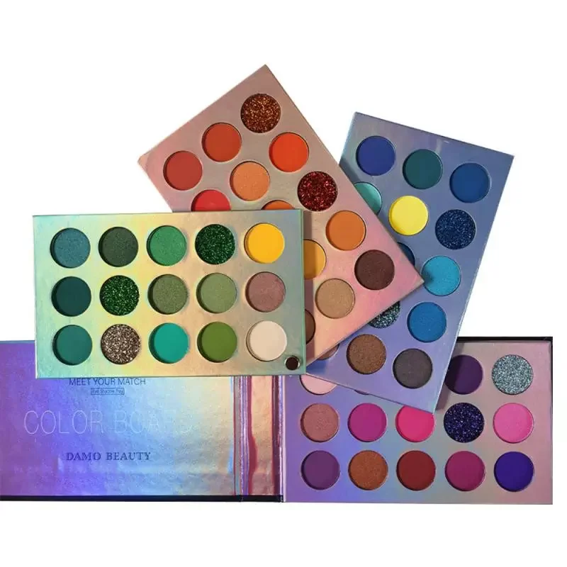 

NEW2023 Damo Beauty 60 Colors Eyeshadow Palette Neon Yellow Eye High-Pigment Waterproof Glitter Highlighter Eye Shadow TSLM2