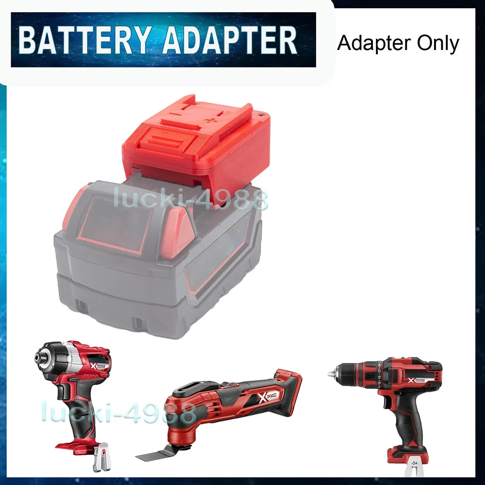 

Adapter For Einhell 18V Power Tools Work with for Milwaukee 18V Li-ion Battery