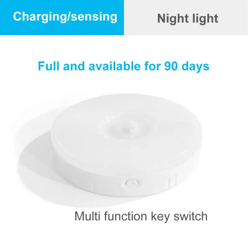 

Pir Motion Sensor Closet Light Usb Rechargeable Body Induction Night Lamp Kitchen Cabinet Wardrobe Closet Lamp Wholesale 2023