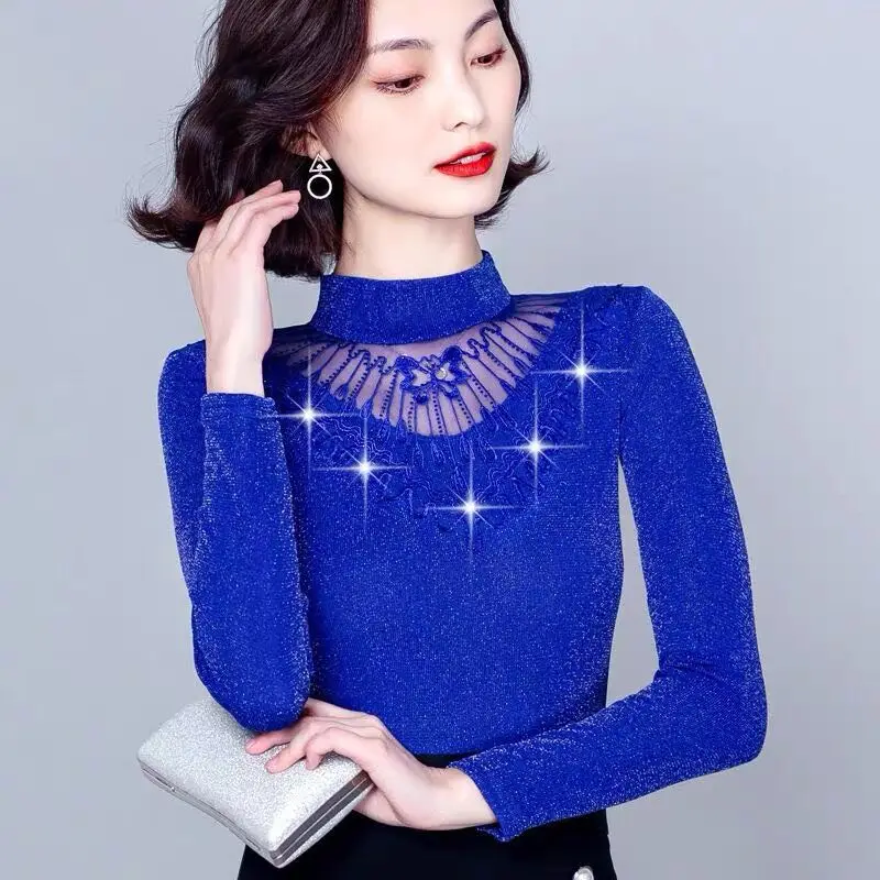 

Женский бархатный свитер с высоким воротником, теплый трикотажный пуловер с длинным рукавом, большие размеры 5XL