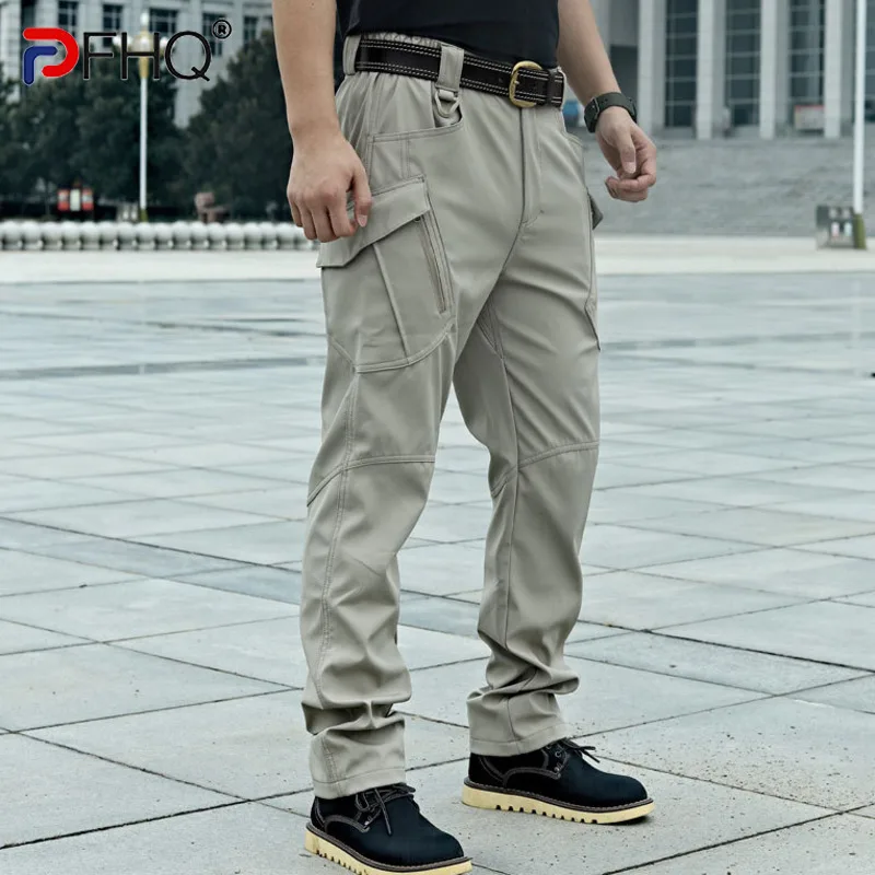 

PFHQ 2023 Men's Four Seasons Military Tactical Casual Pants Fashion Hiking Training Jogger Overalls Many Pockets Cargo Trousers