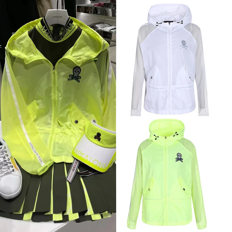 

23. Summer golf clothing women's sportswear versatility, thin breathable thin sun protection jacket hooded zipper jacket