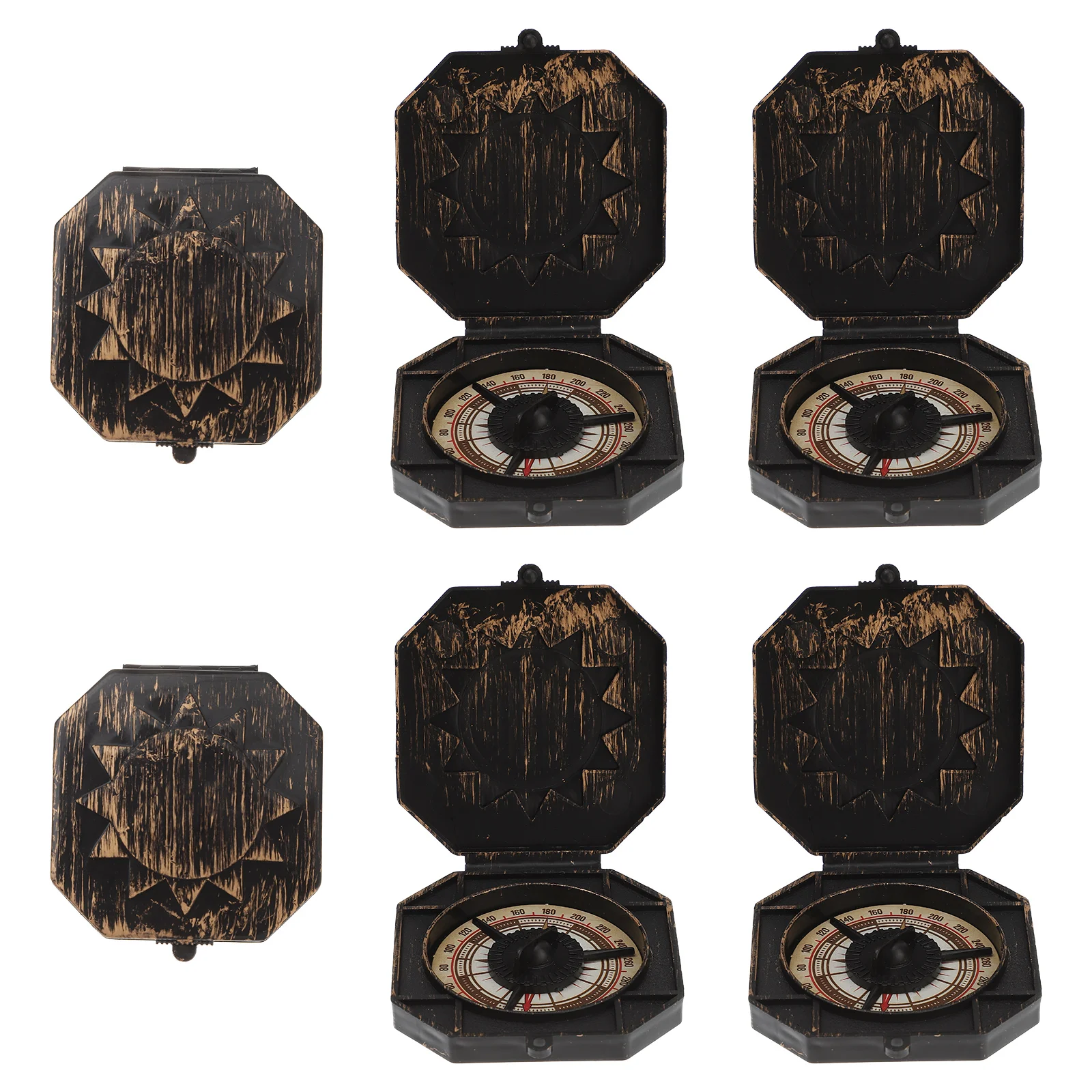 

6 Pcs Toy Compass Bulk Pirate Toy Costume Compass Toy Toy Compass Party Favors Christmas Compass Toy Pirate Gifts