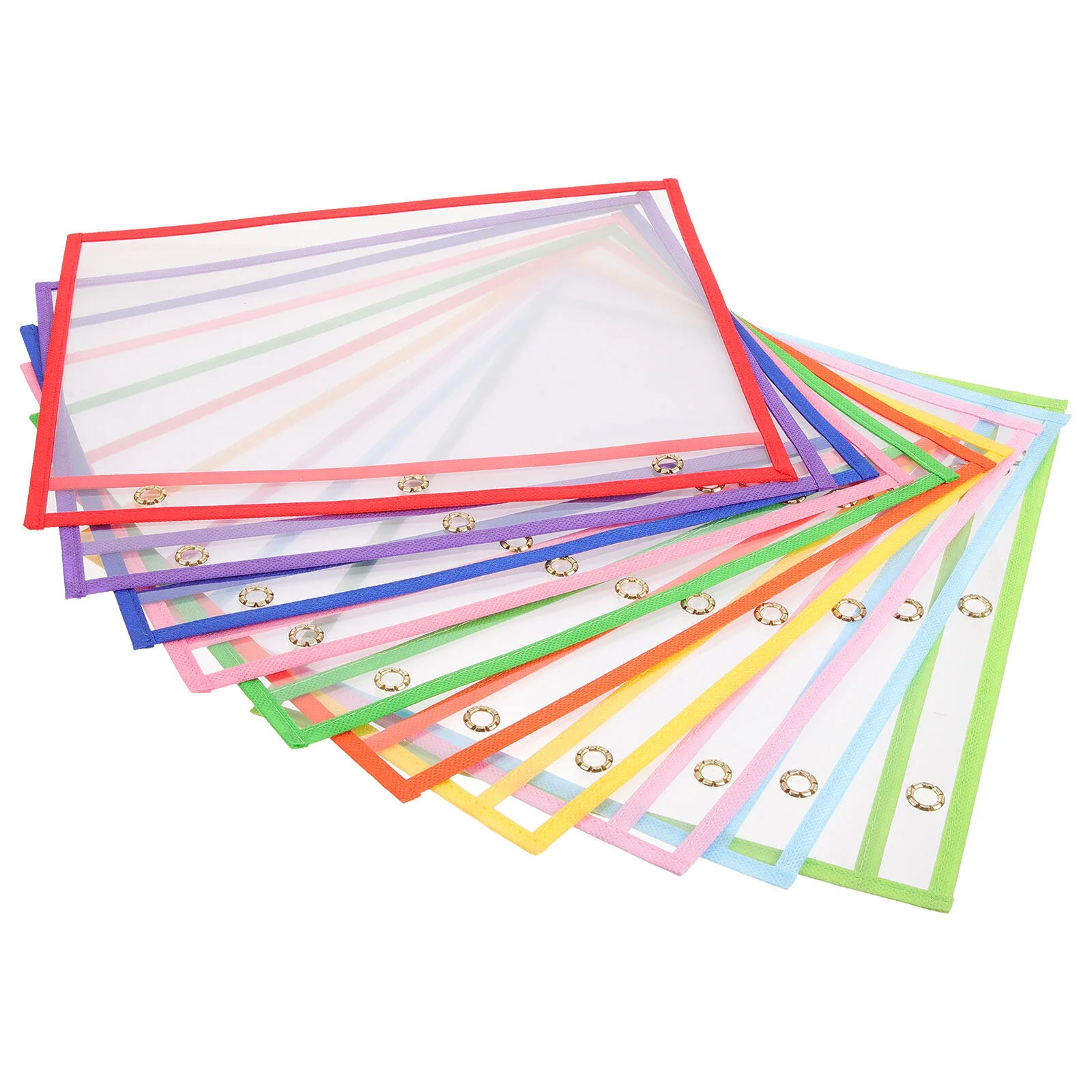 

10 Pcs Yinxiang Plastic Document Holder Worksheets Sleeves Office Dry Erase Pockets Pouches File Bill Pvc