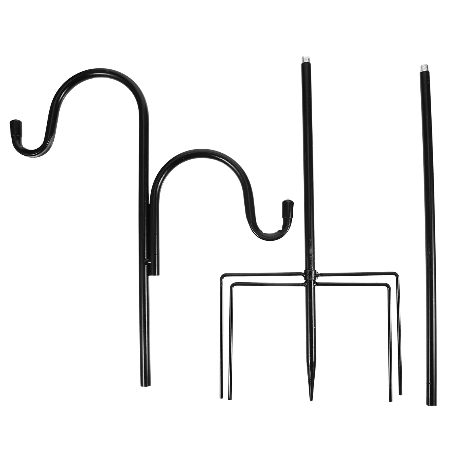 

United States Outdoor Shepherd Hook Iron Hanging Garden Lamp Hanger Yard Streetlamp Hooks